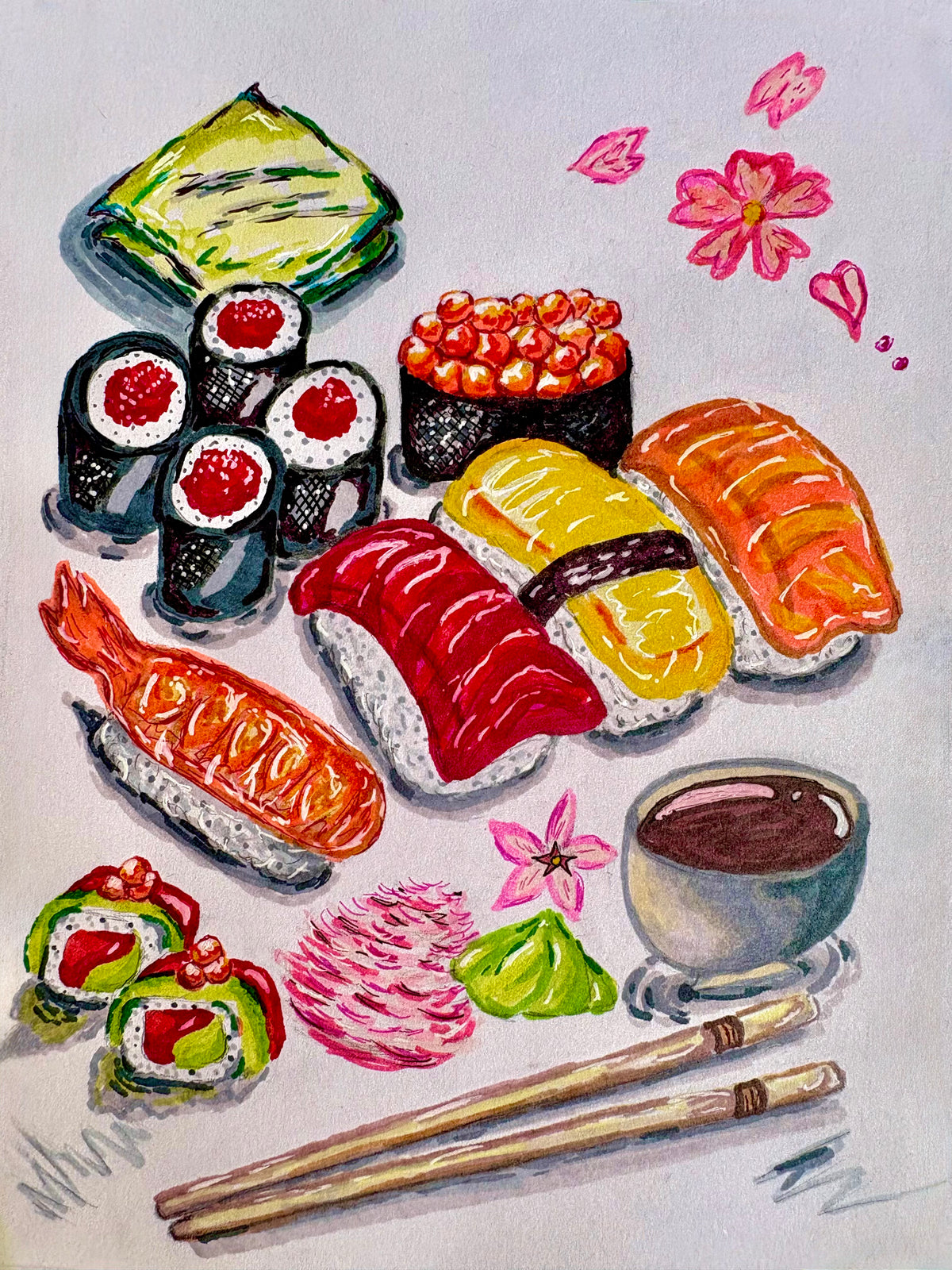 It’s Sushi Time! Art print