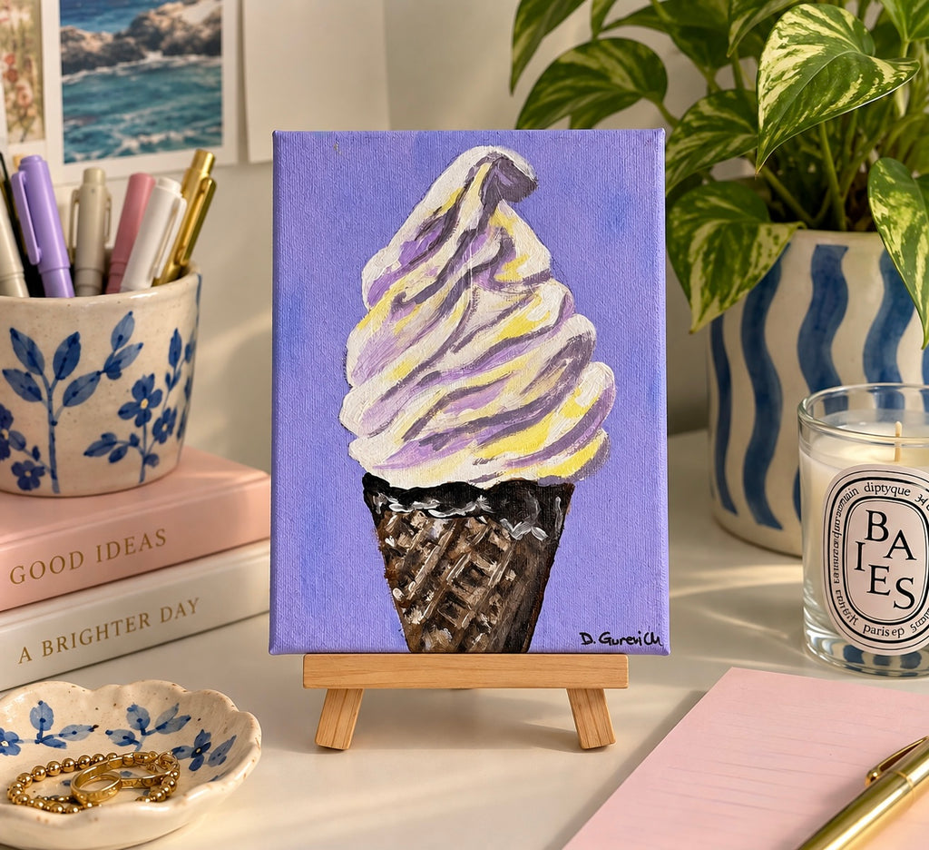 Lavender soft serve