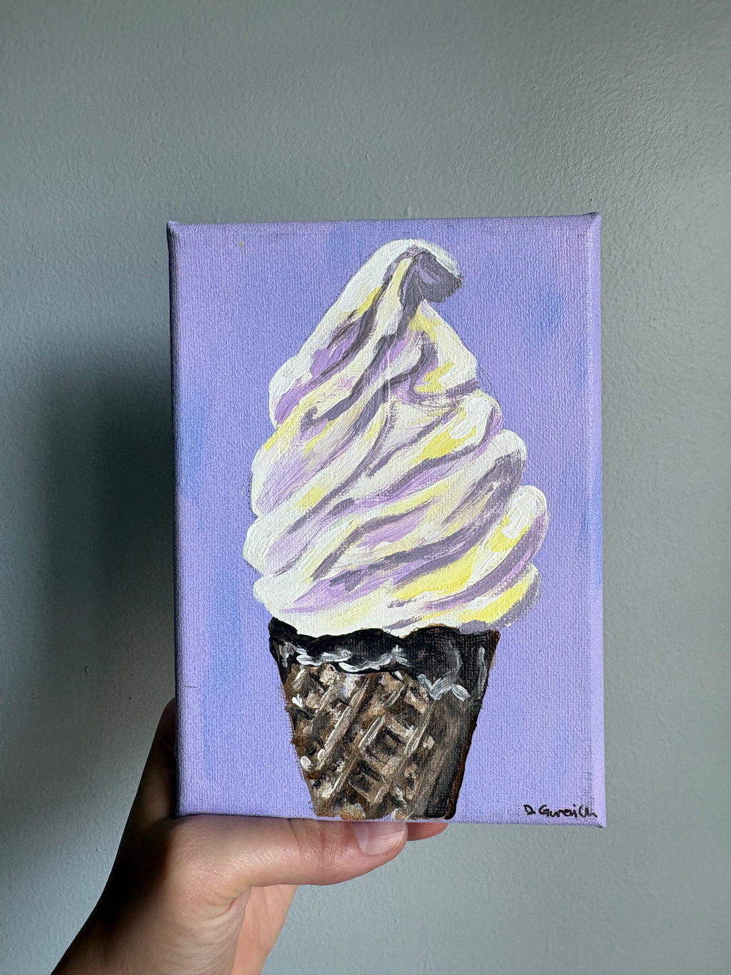 Lavender soft serve