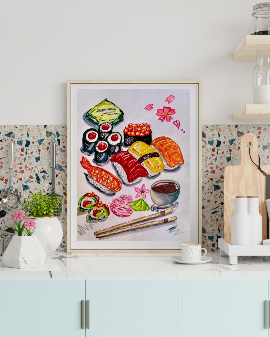 It’s Sushi Time! Art print
