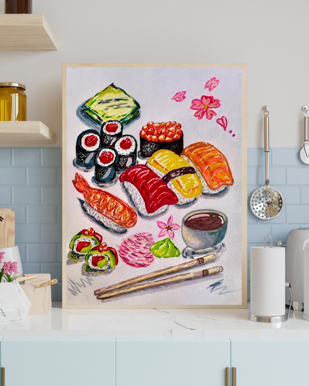 It’s Sushi Time! Art print