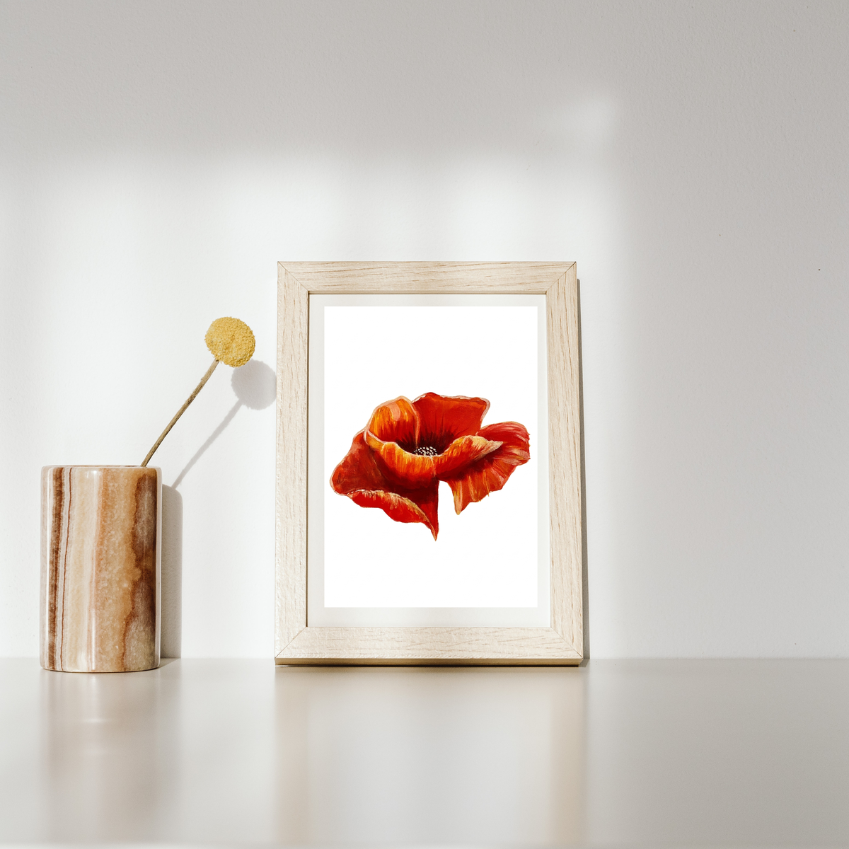 Poppy in Space Art Print