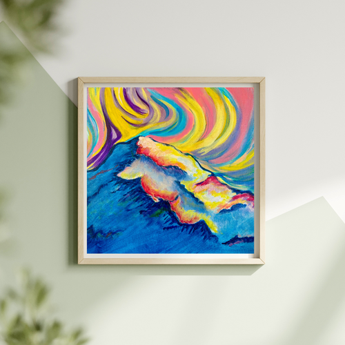 A Moment with the Mountains Art Print